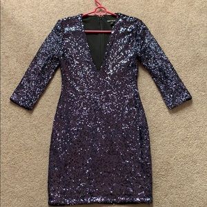 Navy Sequin Dress size 2